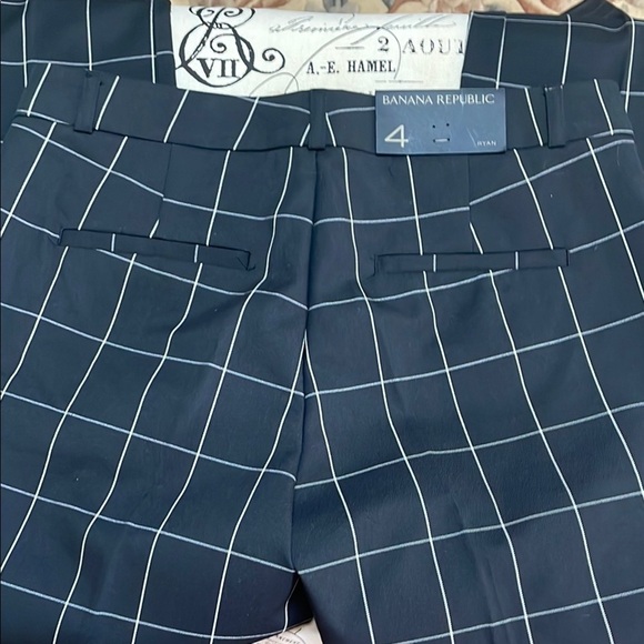 Banana Republic Ryan Slim Straight-fit Washable Windowpane Pants - Picture 7 of 9